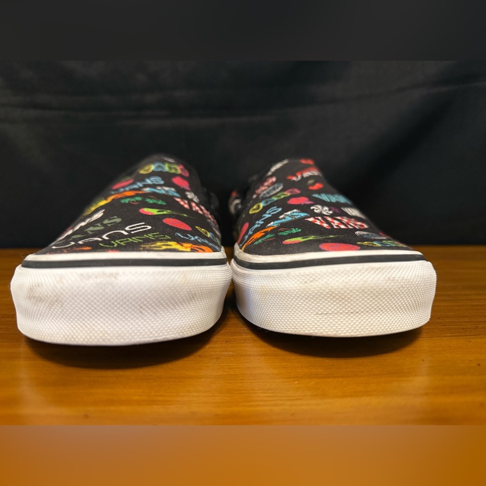 Vans Classic Slip-On Disruptive Men's Size 9.5 Women's Size 11 Sneakers Black - Picture 7 of 13